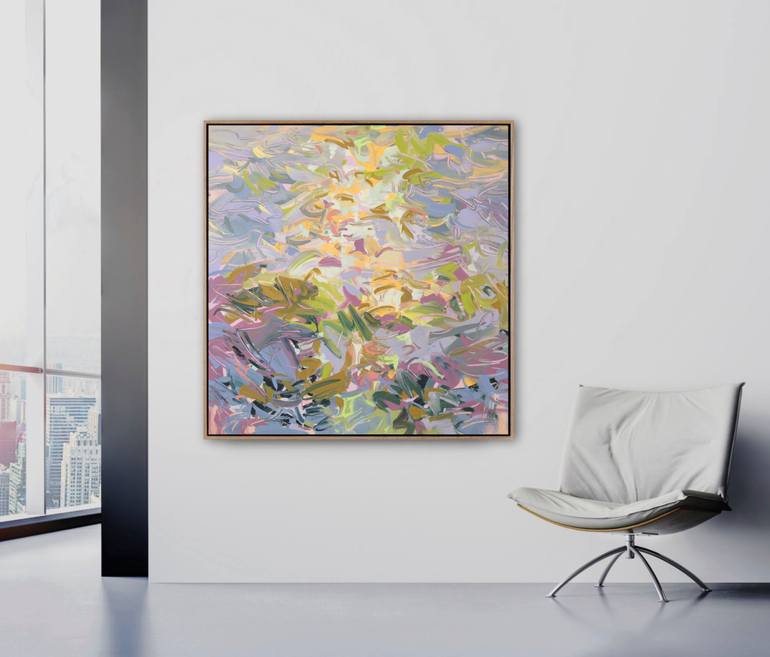 Original Abstract Seascape Painting by Mila Weis