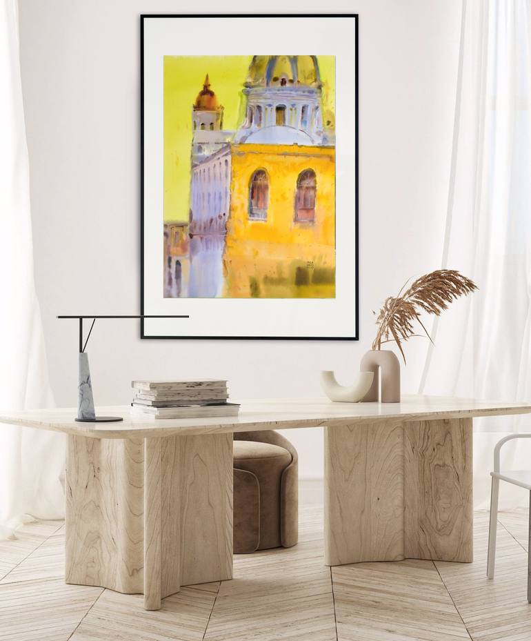 Original Architecture Painting by Mila Weis
