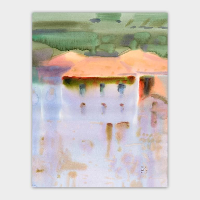 Original Abstract Landscape Painting by Mila Weis