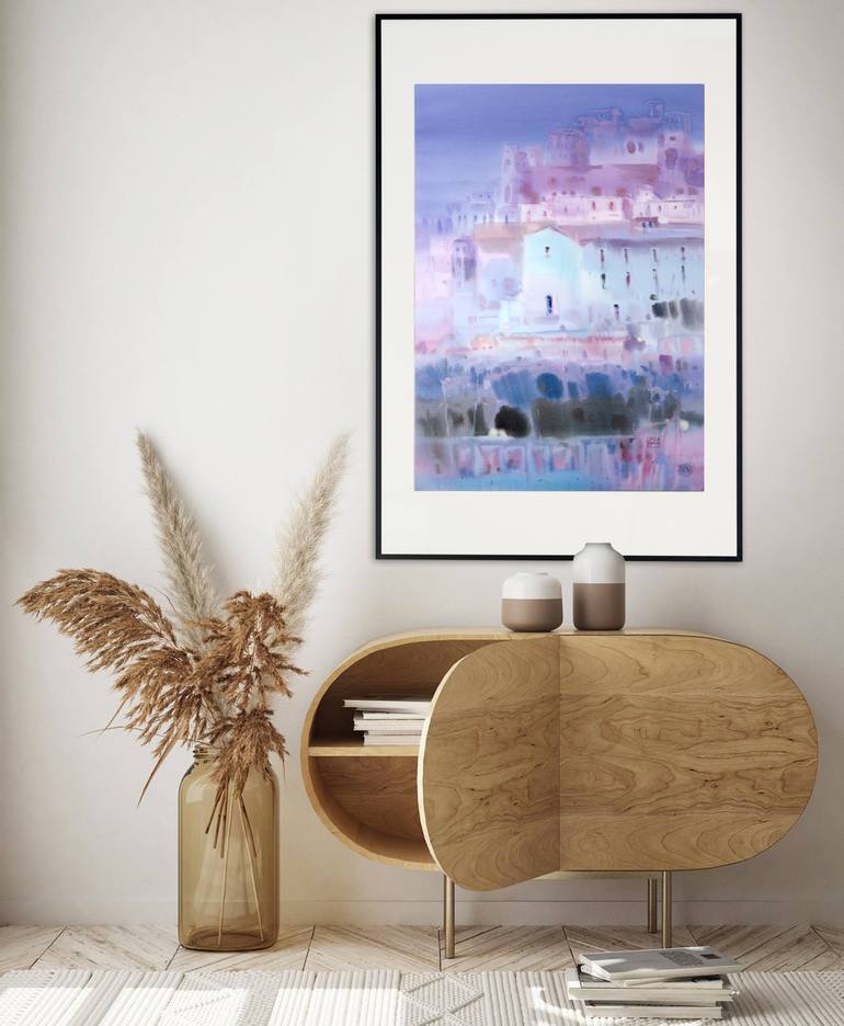 Original Impressionism Cities Painting by Mila Weis