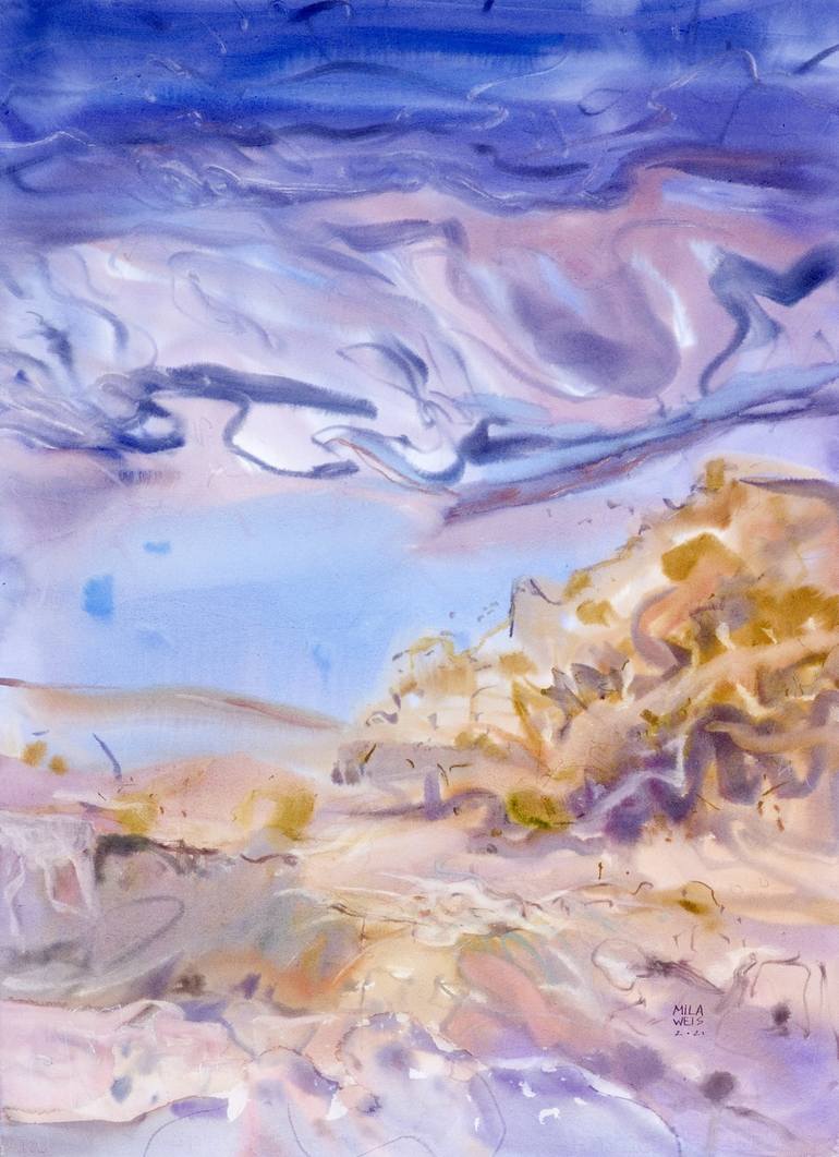 Print of Abstract Landscape Paintings by Mila Weis