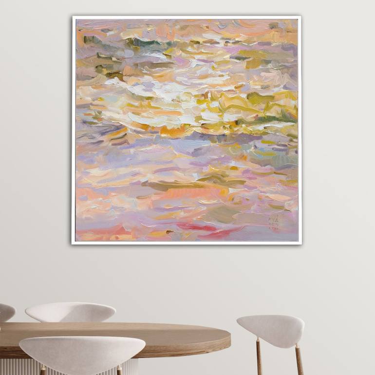 Original Abstract Expressionism Seascape Painting by Mila Weis