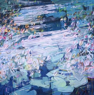 Saatchi Art Artist Mila Weis; Painting, “Water Lily Wedding” #art