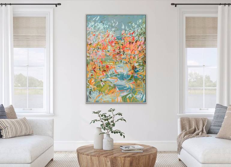 Original Fine Art Floral Painting by Mila Weis