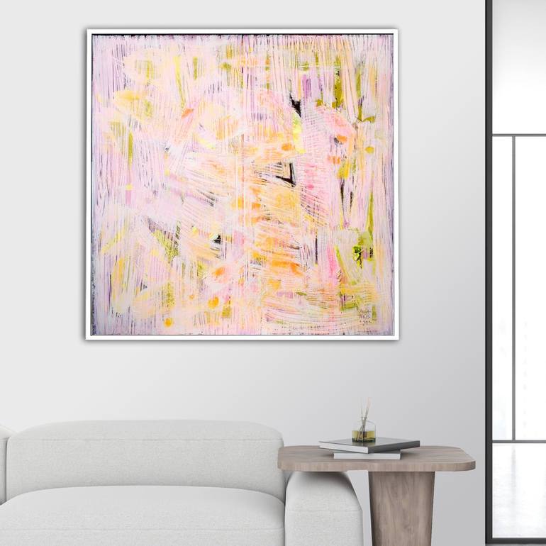 Original Abstract Expressionism Abstract Painting by Mila Weis