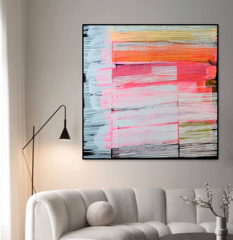 Original Abstract Expressionism Abstract Painting by Mila Weis