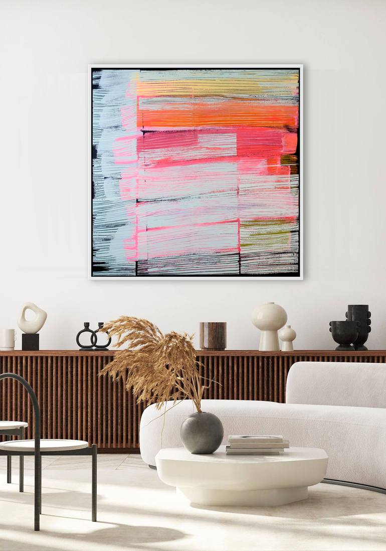 Original Abstract Expressionism Abstract Painting by Mila Weis