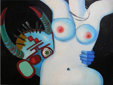 Original Surrealism Nude Paintings by Michelangelo Janigro