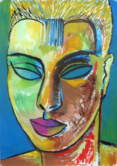 Original Expressionism Women Paintings by Michelangelo Janigro