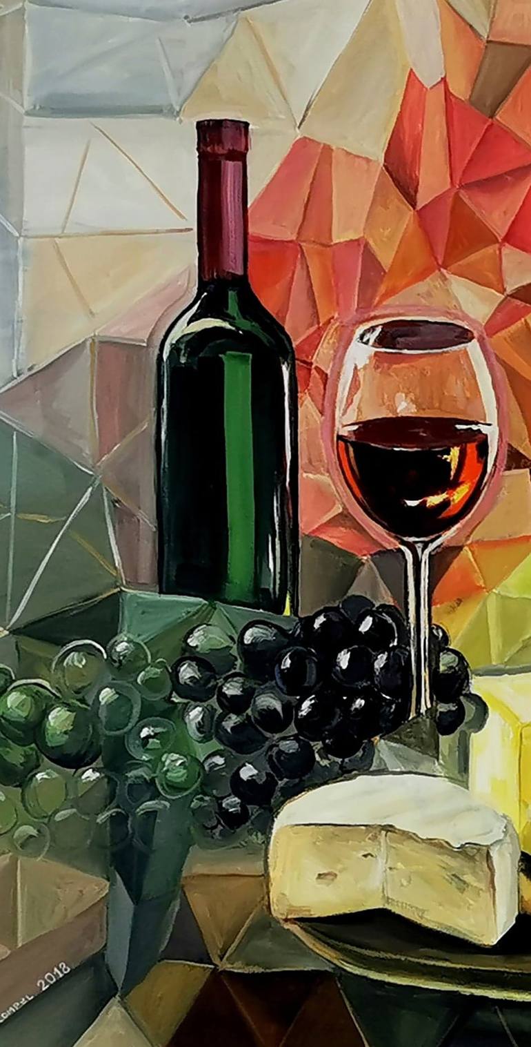 Original Abstract Food & Drink Painting by Svetlana  Kompel