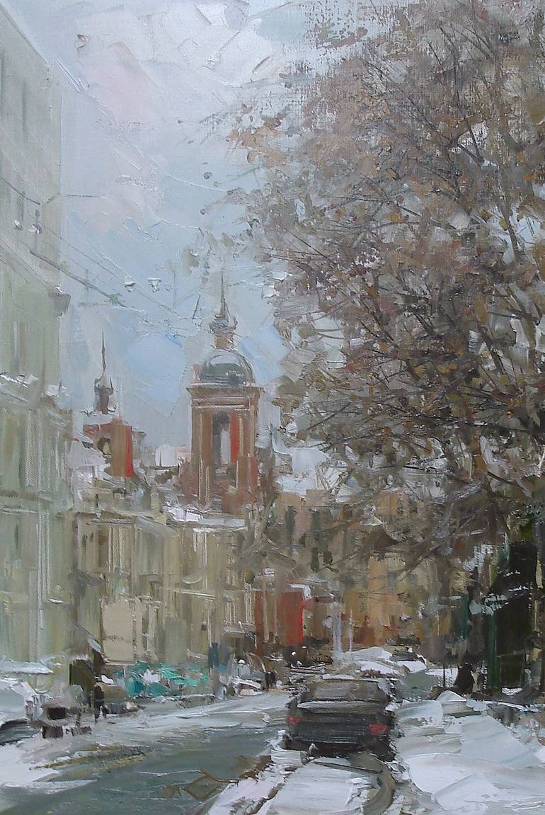 Original Impressionism Religion Painting by Alexander Dubovskiy