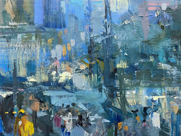 Original Documentary Cities Painting by Alexander Dubovskiy