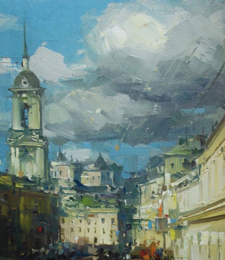 Original Cities Painting by Alexander Dubovskiy