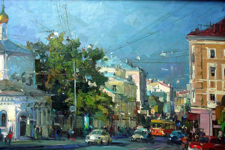 Original Documentary Landscape Painting by Alexander Dubovskiy