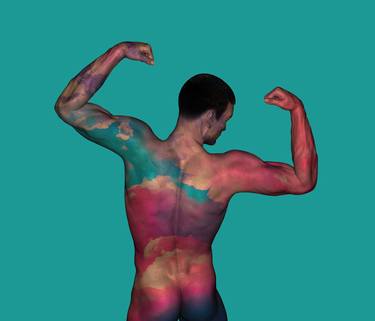 Muscle set, skin, geometric, colors, collection, flowers thumb