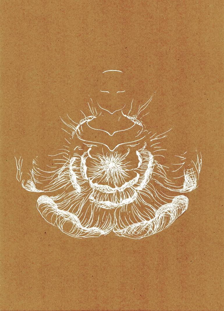 Original Abstract Nature Drawing by Marichka Turanska