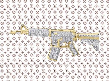 Louis Vuitton diamond machine gun - Limited Edition of 10 Mixed
