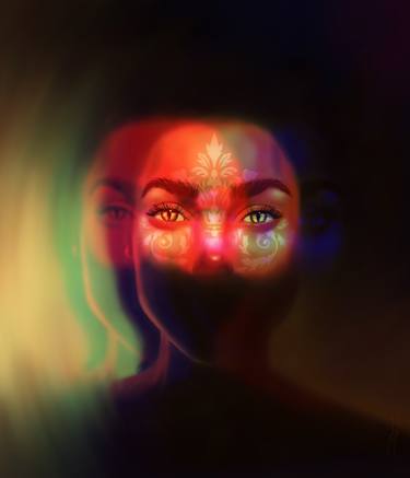 Original Modern People Mixed Media by Mariya Mykytenko