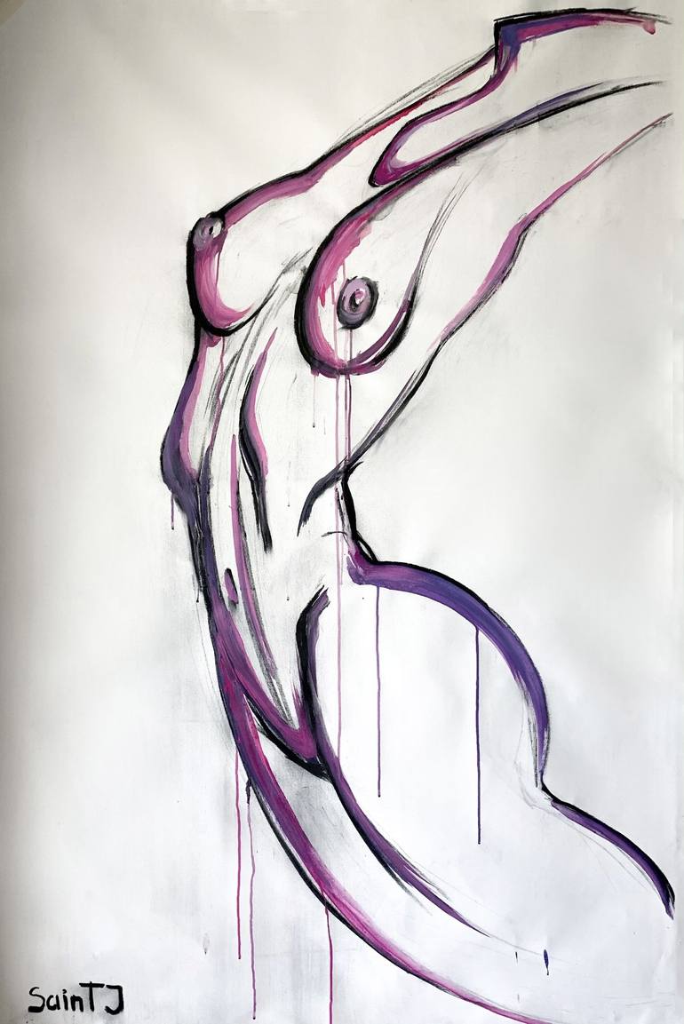 Print of Abstract Body Painting by Saint J
