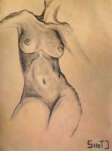 Original Abstract Body Drawings by Saint J