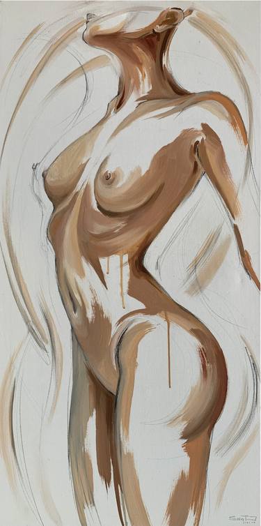 Oil painting "Clover Fleur" nude art thumb