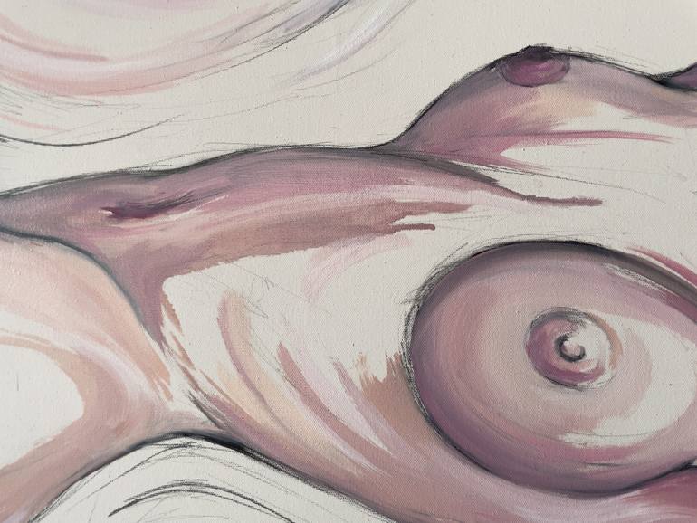Original Figurative Nude Painting by Saint J