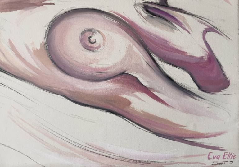 Original Figurative Nude Painting by Saint J