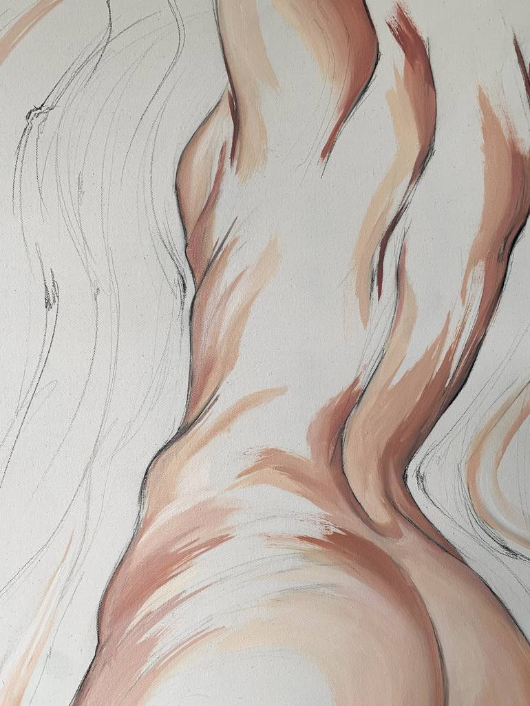 Original Fine Art Nude Painting by Saint J