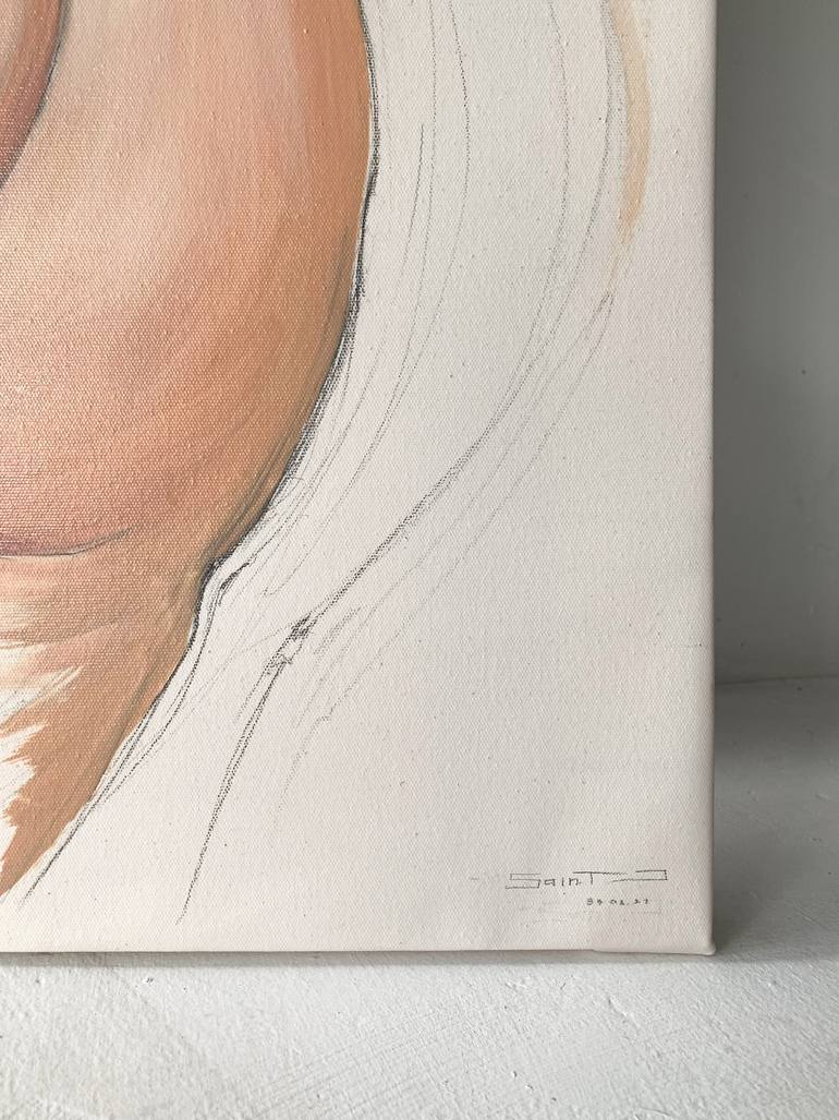 Original Figurative Nude Painting by Saint J