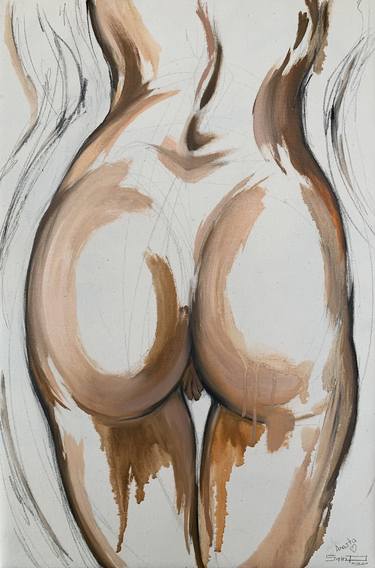 Oil painting nude "Anasta Po" 40x60cm thumb