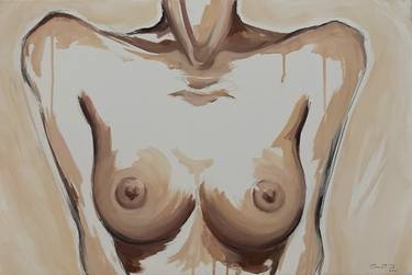 Oil painting "Nude Dasha Lashes" 40x60cm thumb