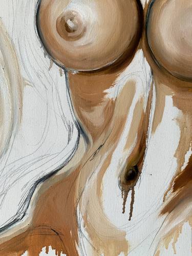 Print of Abstract Nude Paintings by Saint J