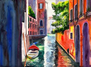 Original Impressionism Architecture Painting by Kate Grishakova