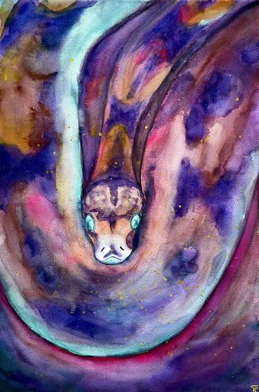 Original Impressionism Animal Painting by Kate Grishakova