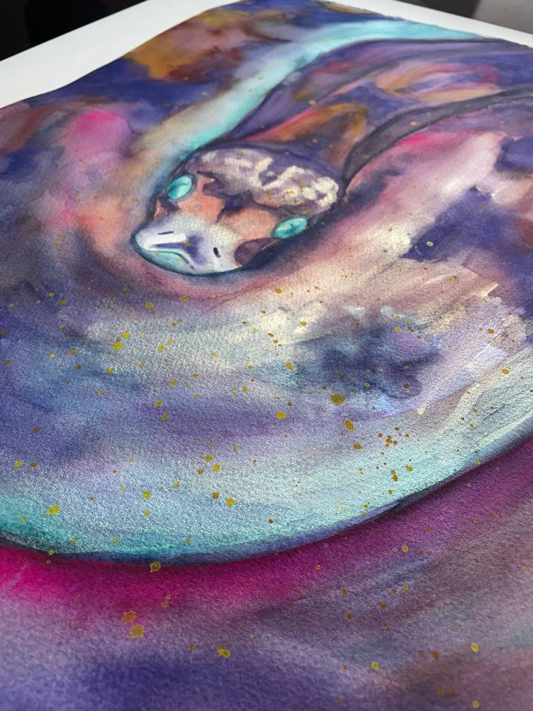 Original Impressionism Animal Painting by Kate Grishakova