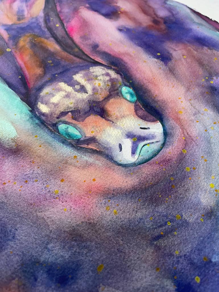 Original Impressionism Animal Painting by Kate Grishakova