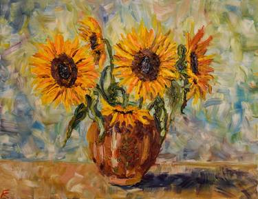 Original Impressionism Floral Paintings by Kate Grishakova