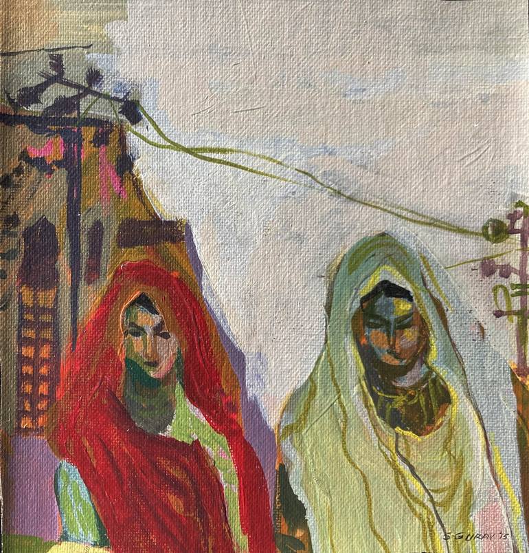 Print of Figurative Rural life Paintings by Shravan Gurav