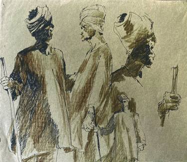 Print of Rural life Drawings by Shravan Gurav