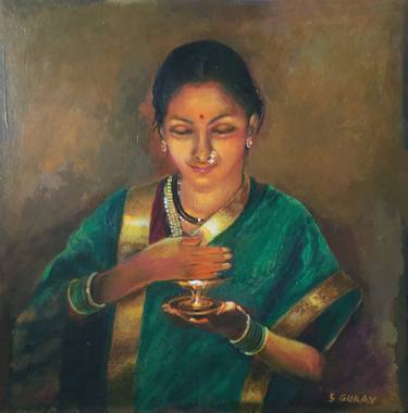 Original Expressionism Portrait Paintings by Shravan Gurav