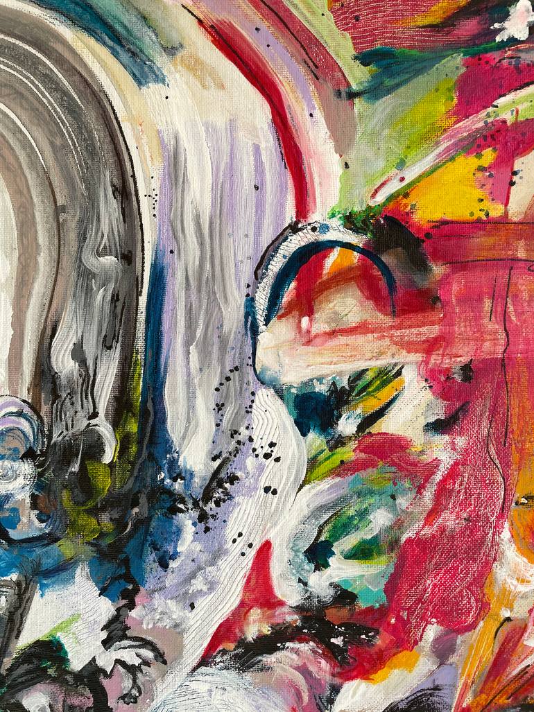 Original Abstract Expressionism Abstract Painting by Vibha Kapur
