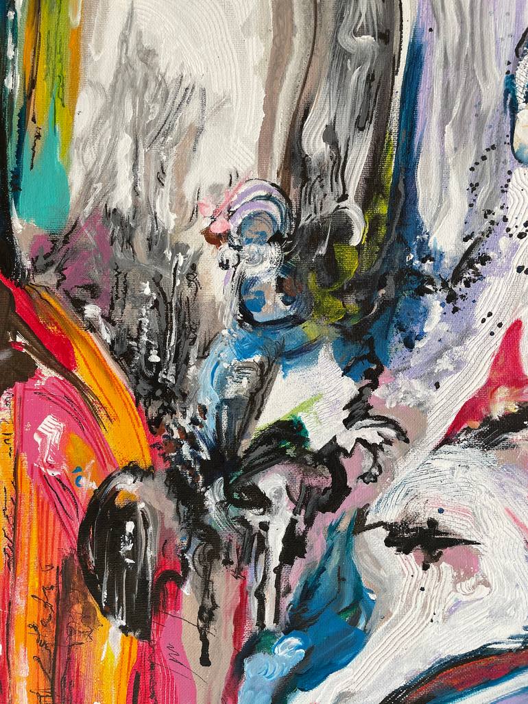 Original Abstract Expressionism Abstract Painting by Vibha Kapur