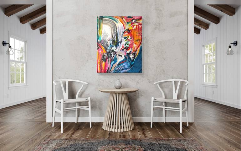 Original Abstract Expressionism Abstract Painting by Vibha Kapur