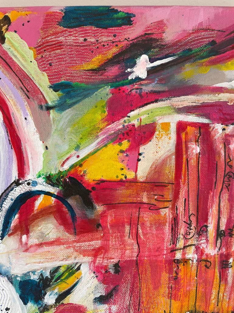 Original Abstract Expressionism Abstract Painting by Vibha Kapur