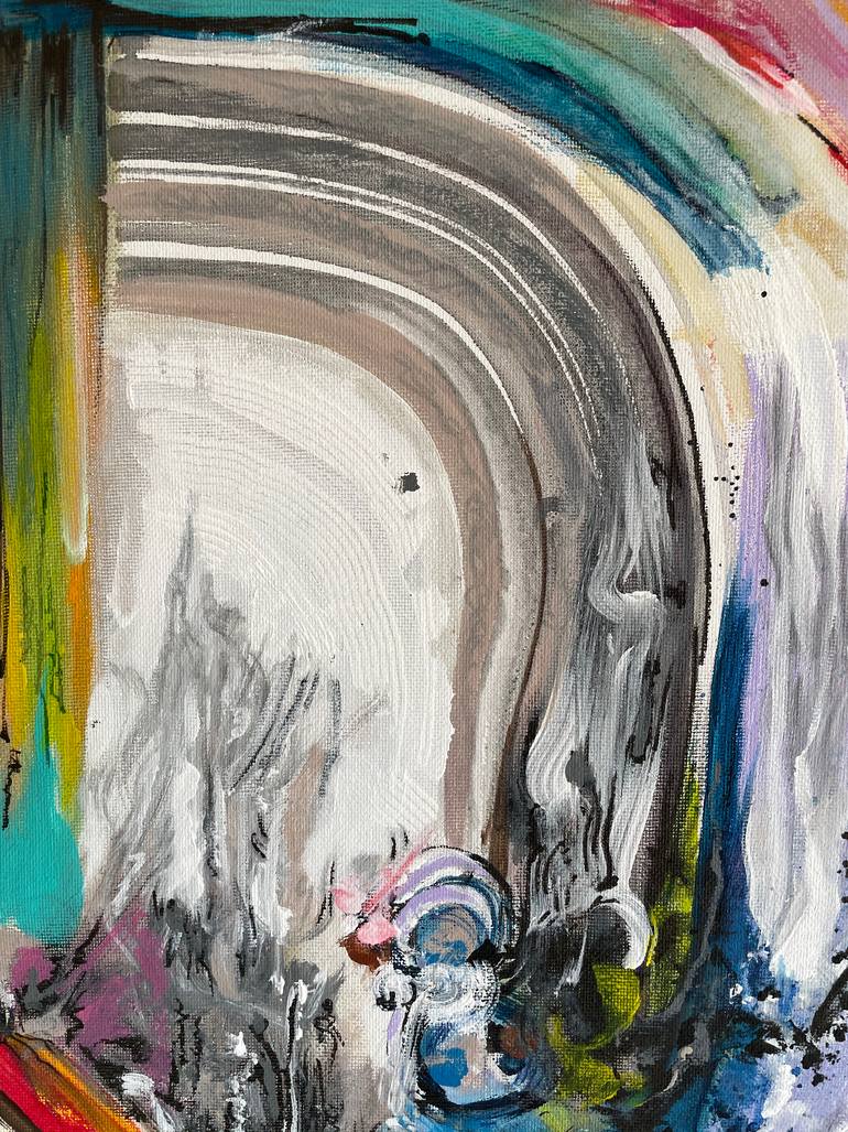 Original Abstract Expressionism Abstract Painting by Vibha Kapur