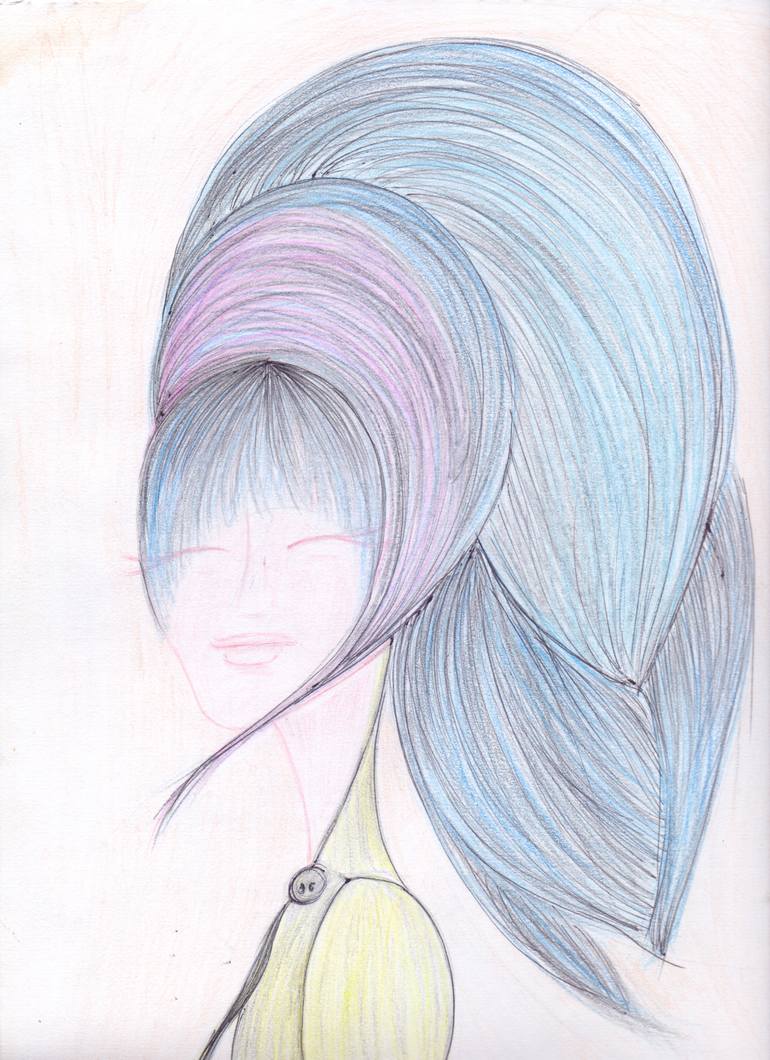 Original Illustration People Drawing by Ailette Cordova