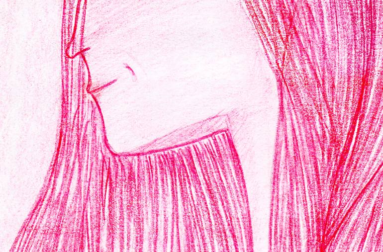 Original Illustration People Drawing by Ailette Cordova