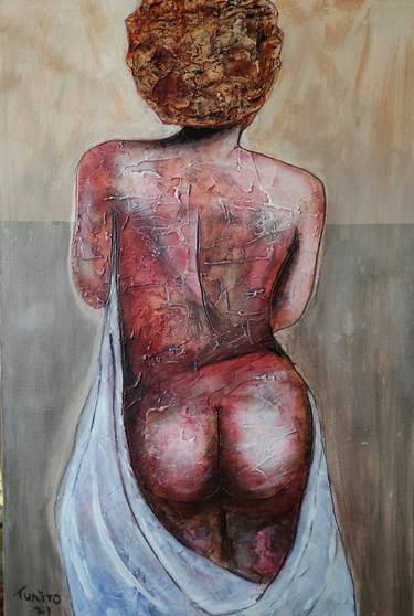 Original Figurative Erotic Paintings by Aiyesan Ayotunde