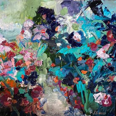 Print of Abstract Expressionism Garden Paintings by Joyce Iacono