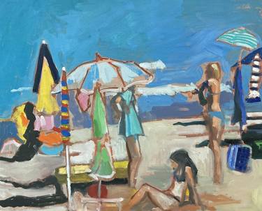 Original Modern Beach Paintings by Jerry Ross